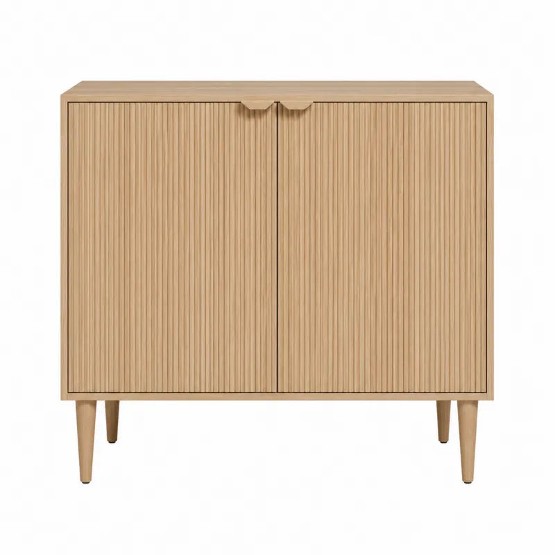 Szafka drewniana 2-drzwiowa 80x35x75 cm, dąb jasny
