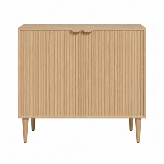 Szafka drewniana 2-drzwiowa 80x35x75 cm, dąb jasny