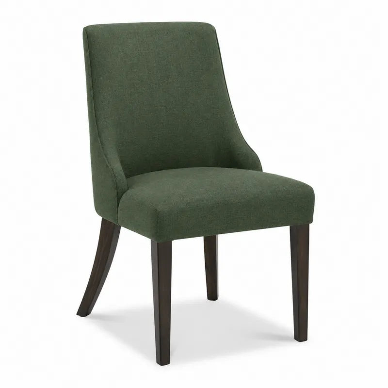 Krzesło poliester zielony drewno 48cm