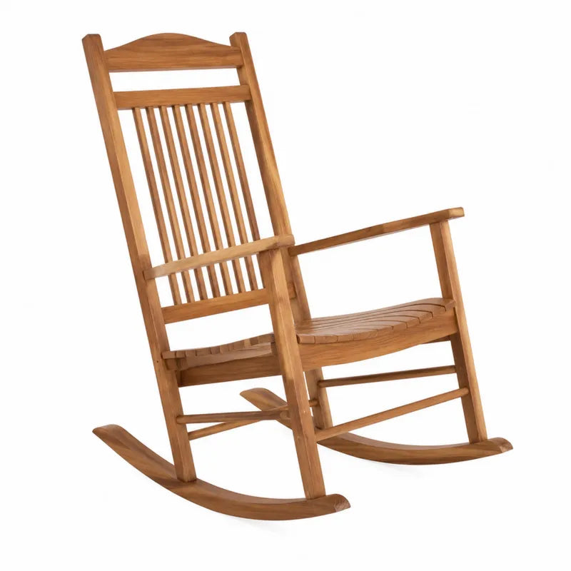 Fotel bujany z drewna teak