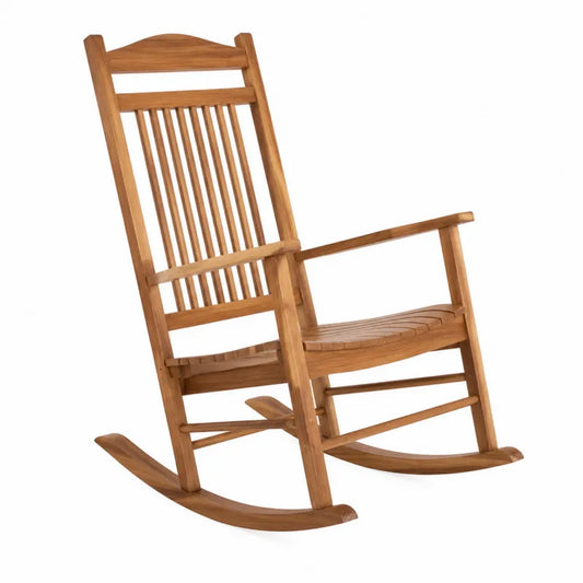 Fotel bujany z drewna teak